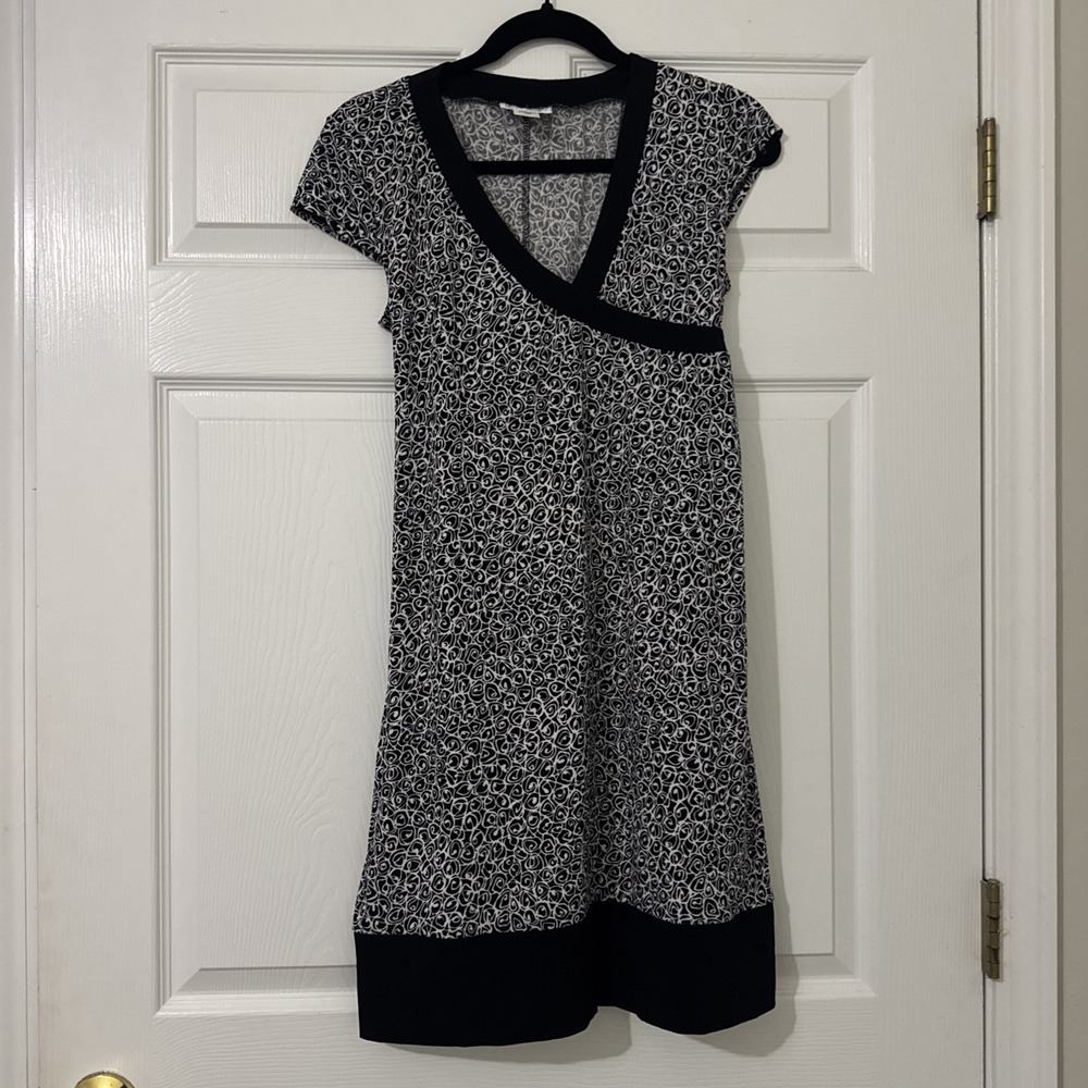motherhood maternity dress Black And White‎ Size Medium